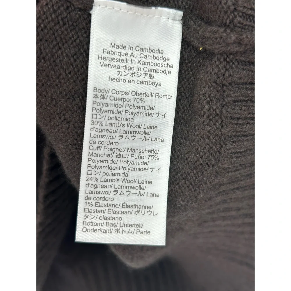 NWT J.Crew Supersoft Lambswool-Blend Shawl-Collar Sweater Heather Cocoa- Mens XL